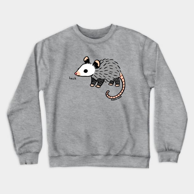 Possum opossum Heck Recolor Crewneck Sweatshirt by Possum Mood